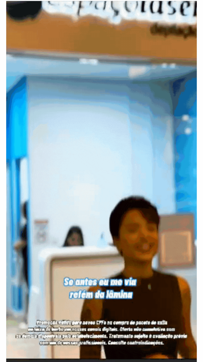 3 sessões grátis de depilação a laser